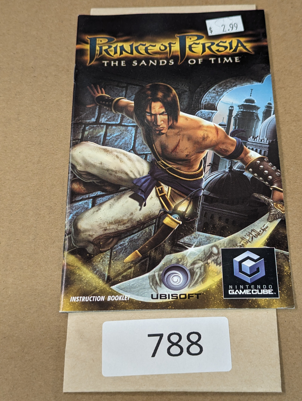 Prince of Persia The Sands of Time - Gamecube - Manual Only **NO GAME!
