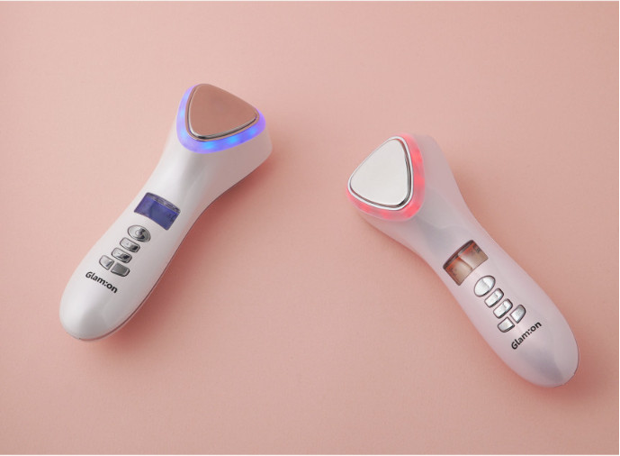 Glam On GMN-001 Galvanic Hot&Cool LED Therapy Skin Massager Device - EXPRESS