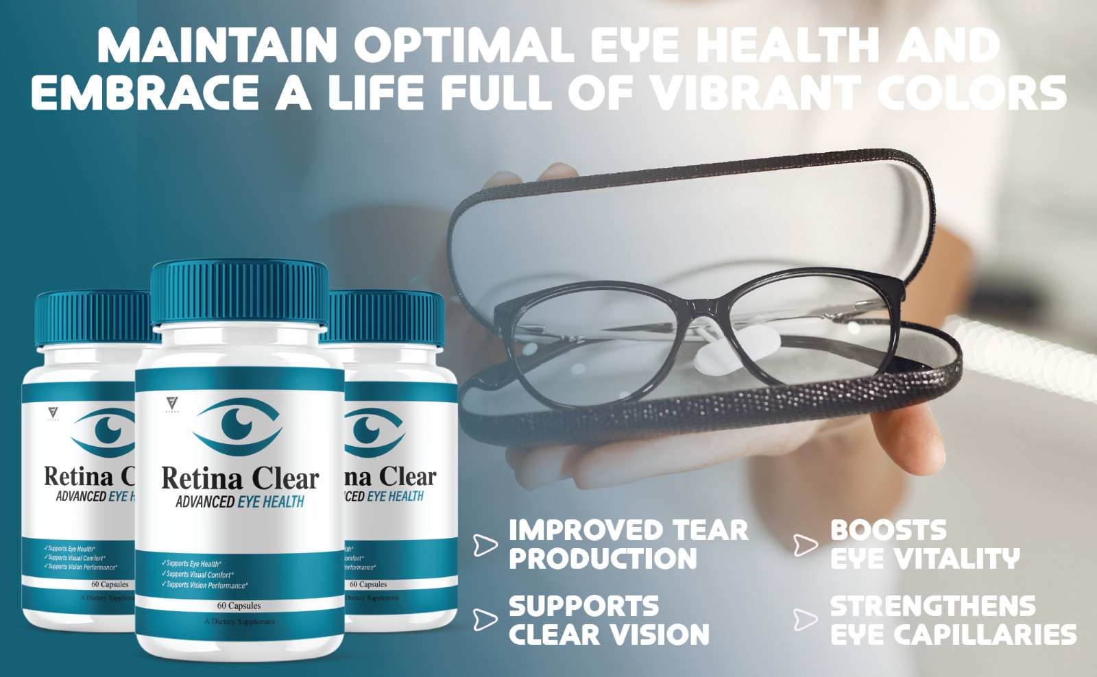 Retina Clear Capsules, RetinaClear Premium Supplement (60 Capsules)