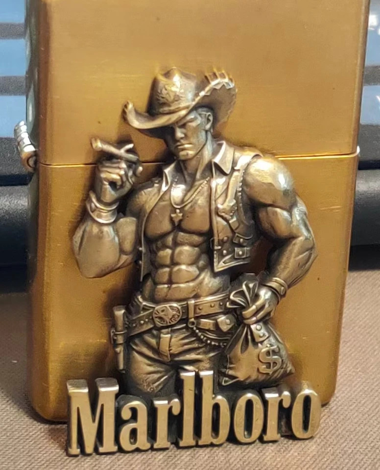 1 Piece Brass Cowboy Muscle Man DIY Sticker Suitable