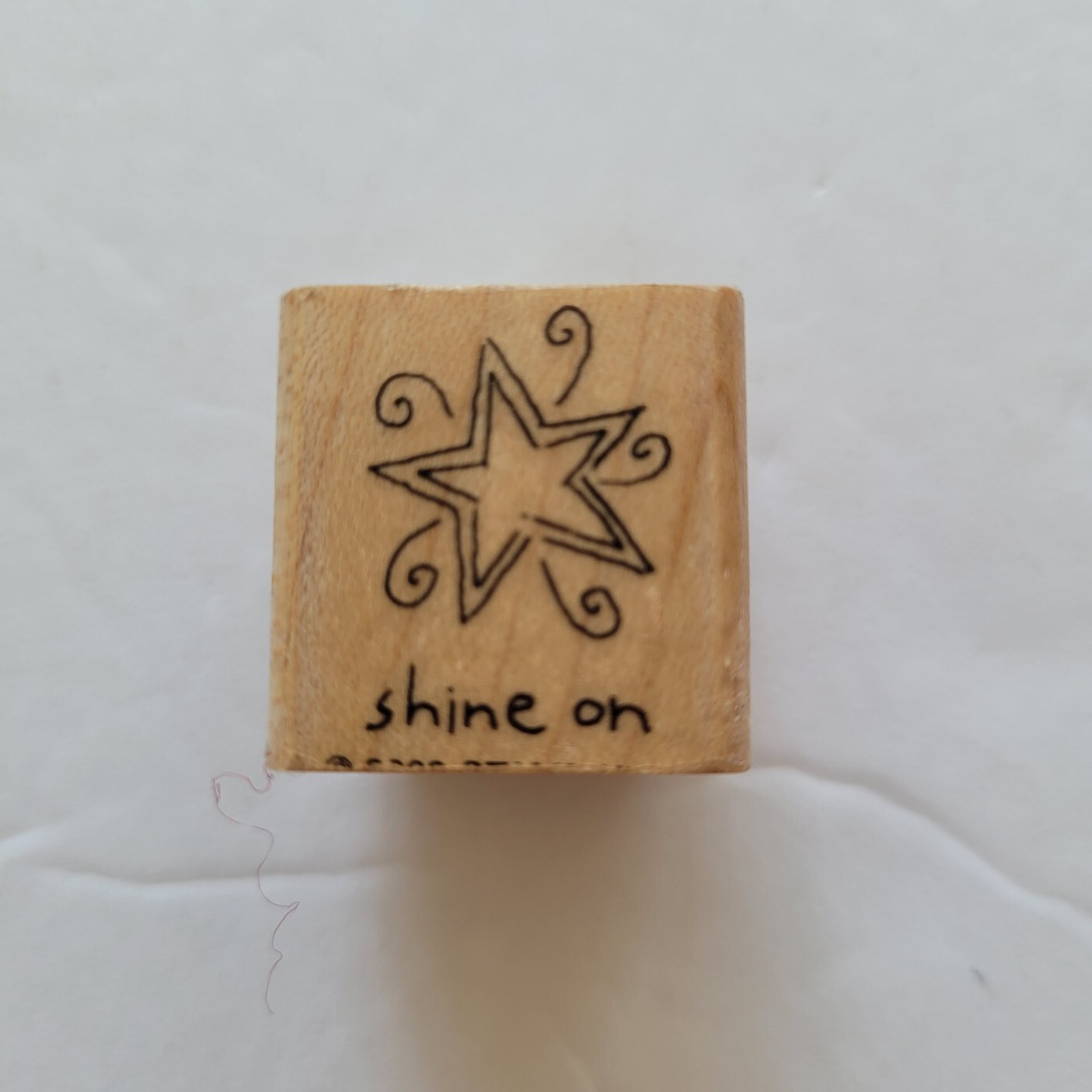 Shine On Star Mounted Rubber Stamp Stampin Up