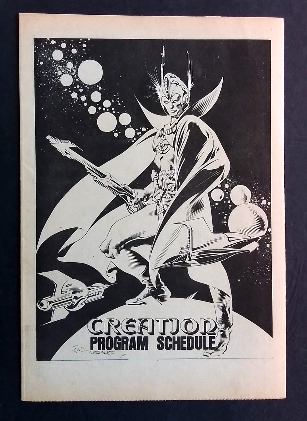1980 "CREATION" COMIC CONVENTION PROGRAM SCHEDULE BOOK "CAROLINE MUNRO INTERVIEW