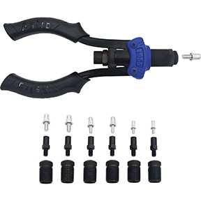 Hand Rivet Stud Setter Kit - Metric & SAE with Rivet Studs 1455 ASTRO PNEUMATIC