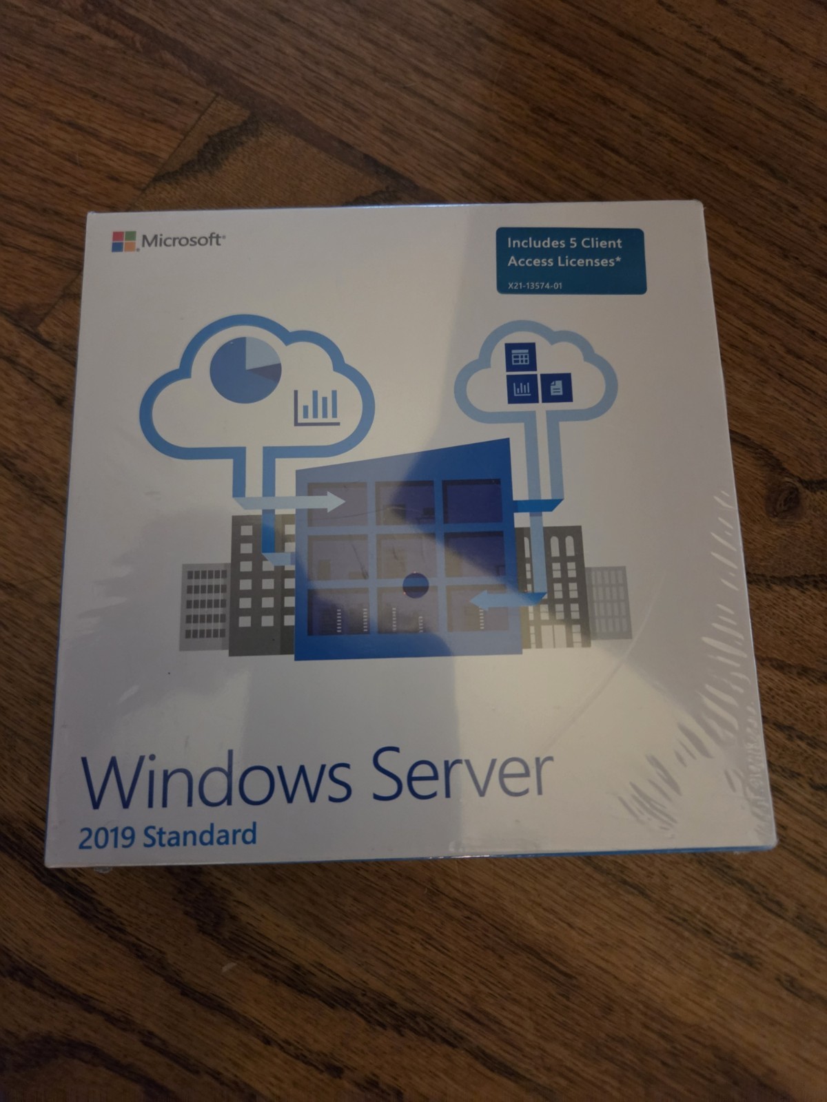 Microsoft Windows Server 2019 Standard 16 Core DVD 5 Licences New Factory Sealed