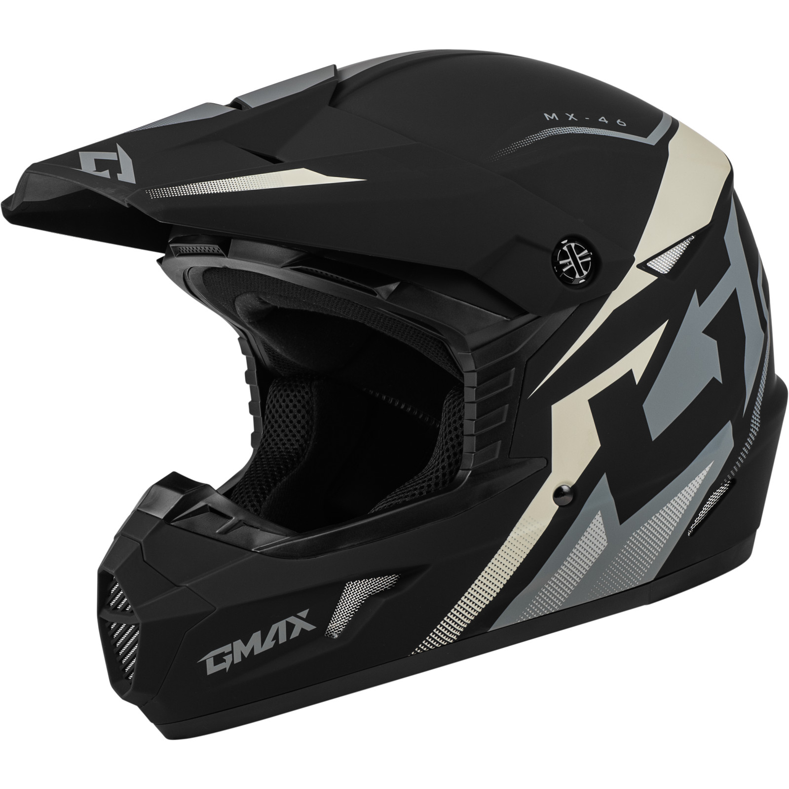 GMAX MX-46 Compound Helmet Matte Black/Grey/White XL