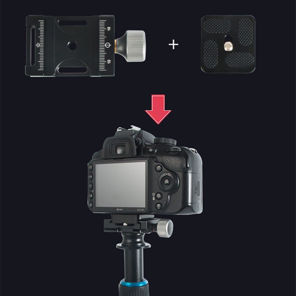 Adjustable Quick Release Clamp Camera Tripod Mount Base For Arca Swiss Plate D