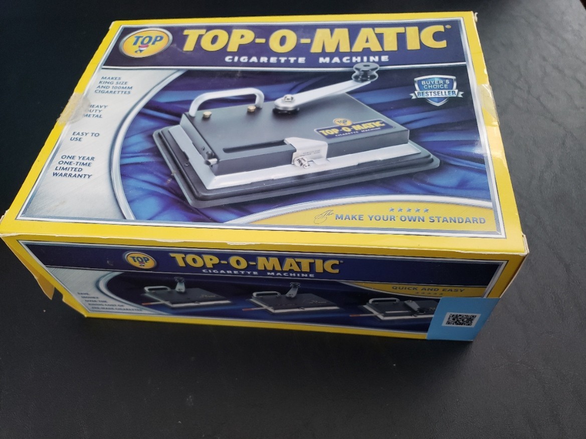 Top-O-Matic Cigarette Rolling Machine Crank Tabletop Roller Bundle Classic Tubes