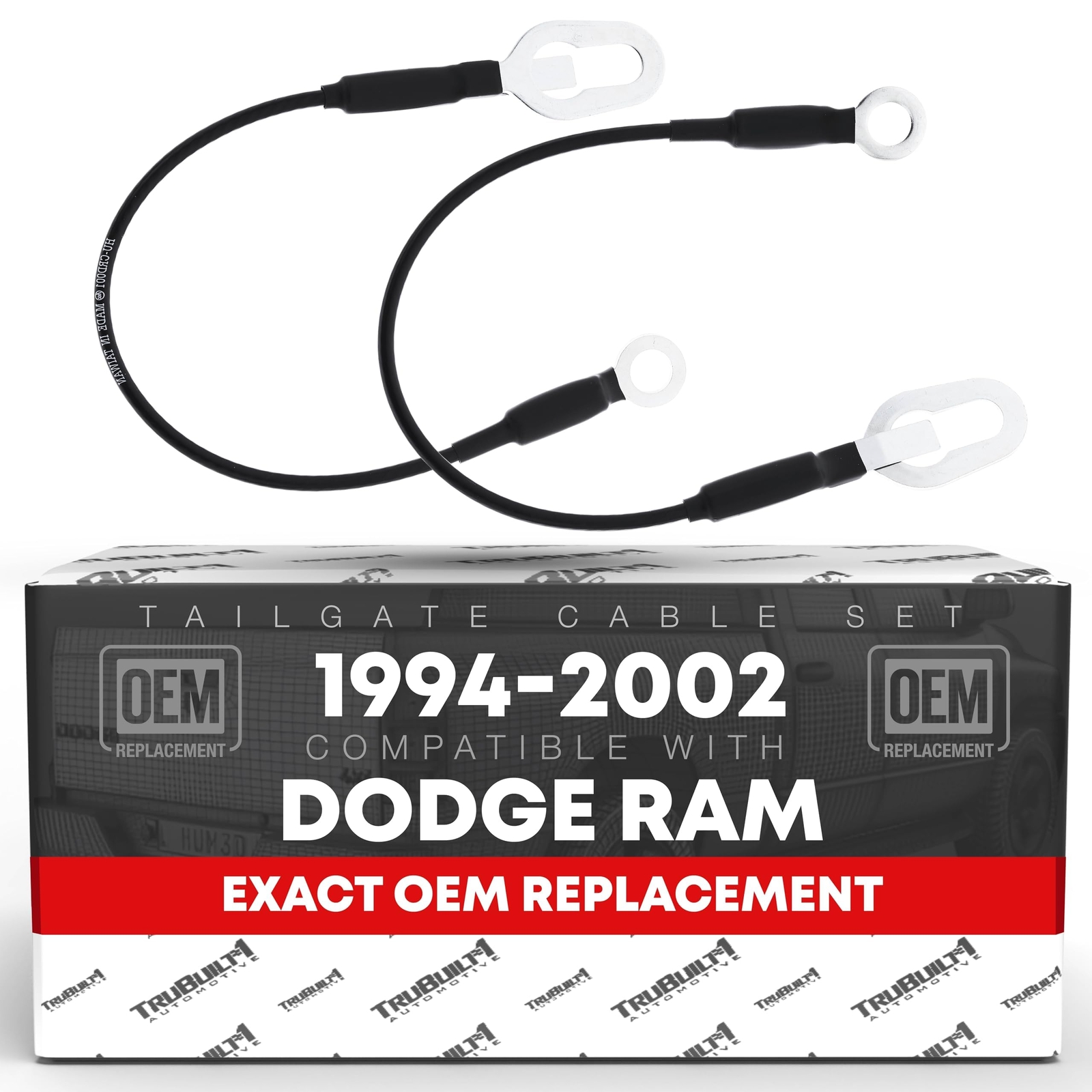 T1A Tailgate Support Cable Strap Set, Rear Left & Right - Compatible with 199...