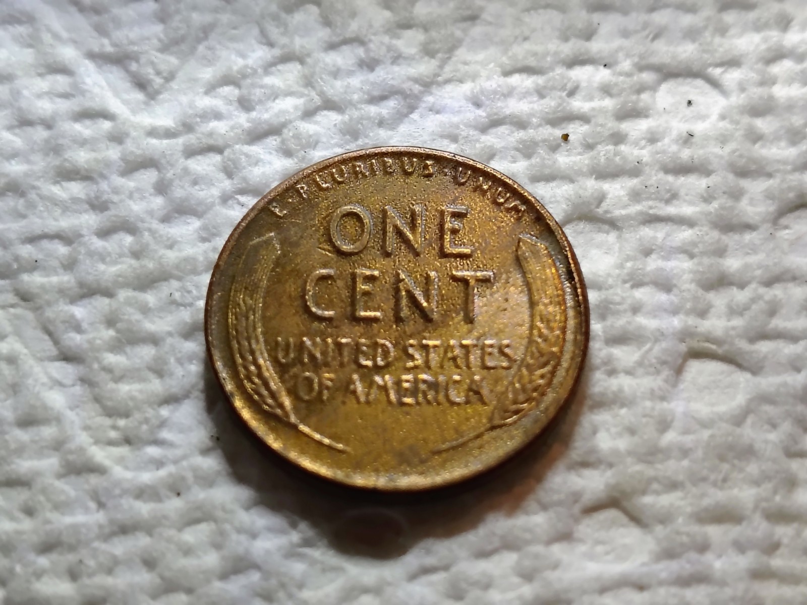 1948 D Wheat Sent Obverse And Reverse Debris Strike Error