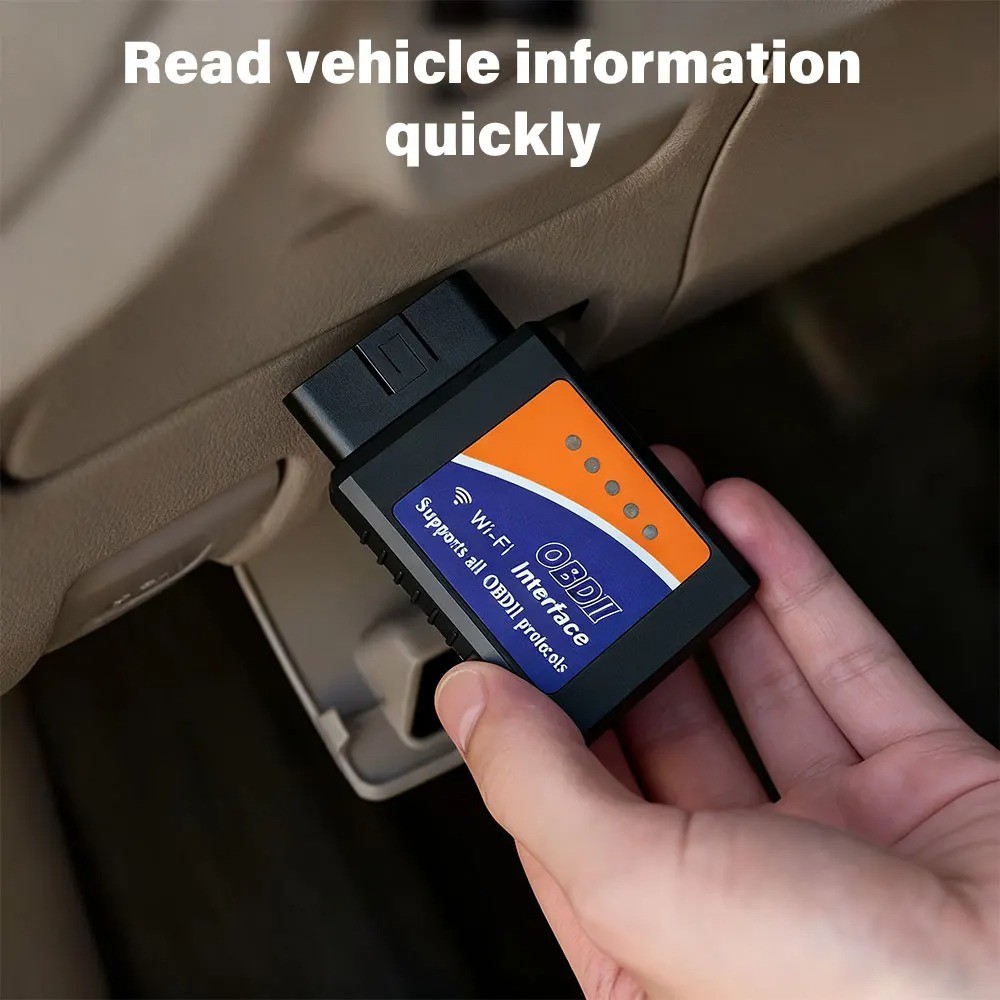 OBD2 Scanner ELM327 V1.5 WiFi Bluetooth Diagnostic Code Reader