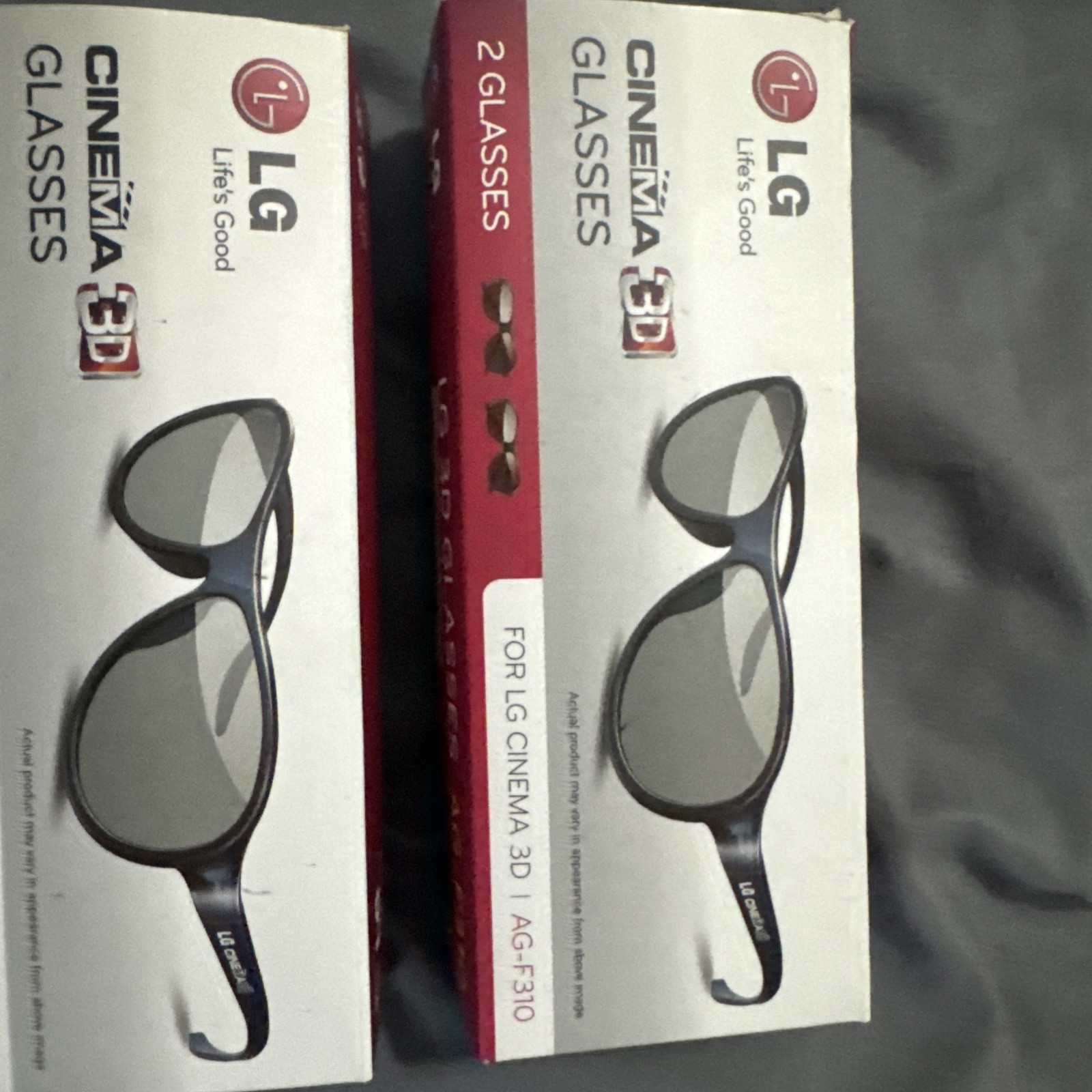 (3) THREE - LG AG-F310 Cinema 3D Glasses - Black