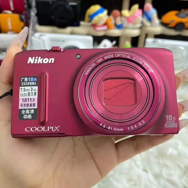 Nikon COOLPIX S9400 Red 18.1MP 18x Optical Zoom Digital Camera English