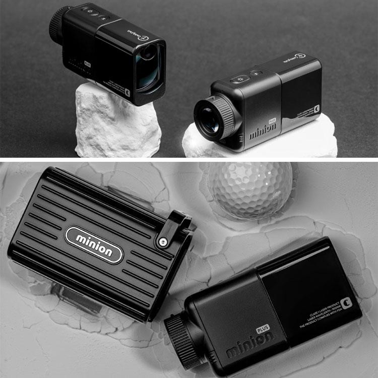 GOLFZON CaddyTalk Minion PLUS Black Golf Rangefinder 2025 w/ Caddy Mode