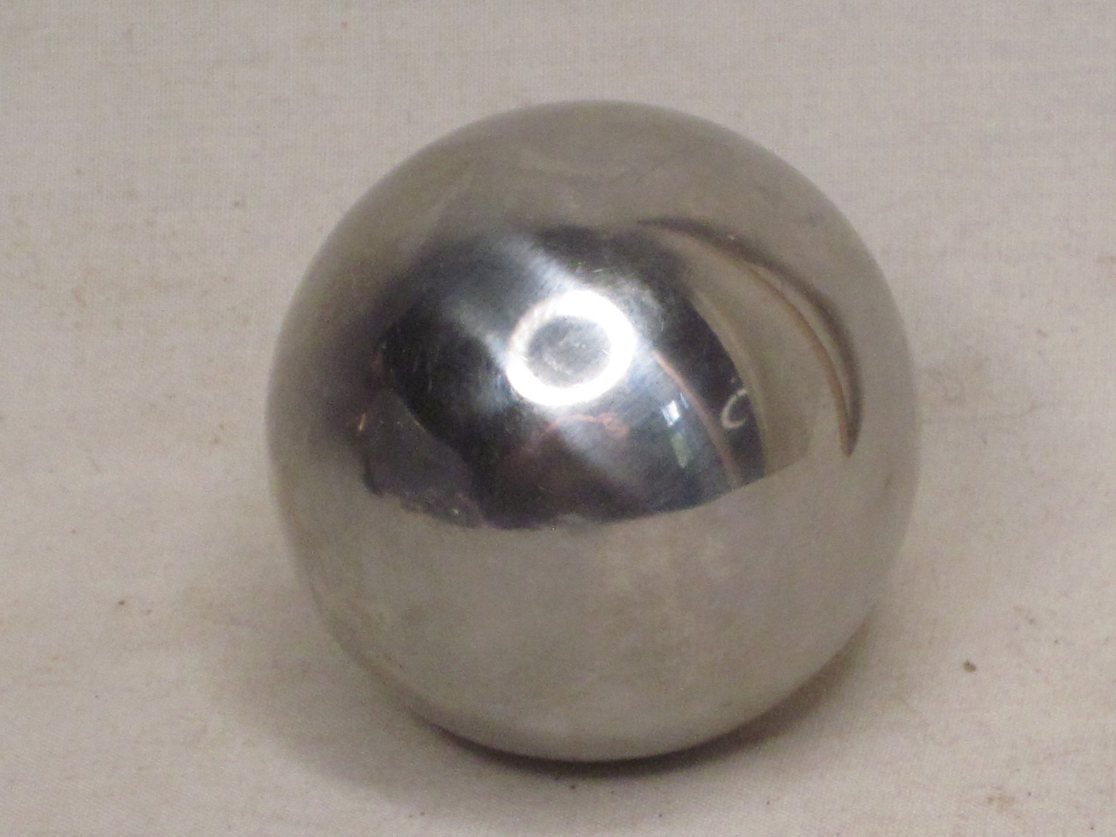 1 5/8" metal ball not solid chrome sphere orb globe jumbo marble