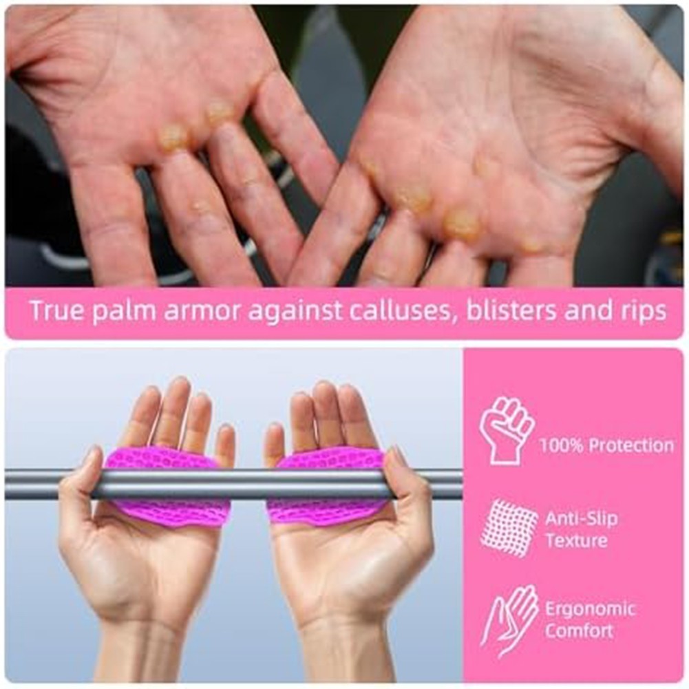 Ergonomic 2nd Gen Anti Slip Workout Grips for Enhanced Palm Protection