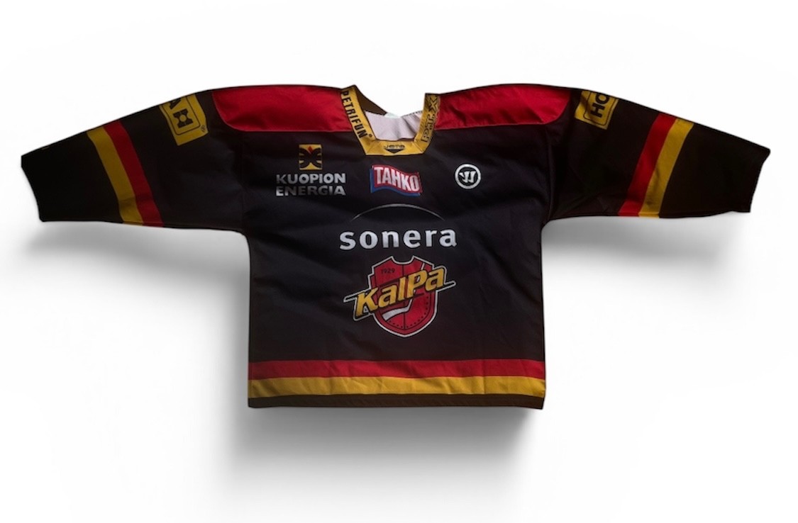 Kalevan Pallo (KalPa),CCM, Black JERSEY, number 1, , NEW/TAG, size men's XLarge