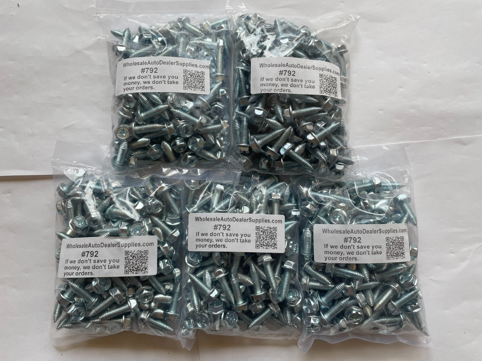 500 License Plate Screws for Import Cars | Metric 6mm x 20mm (#792)