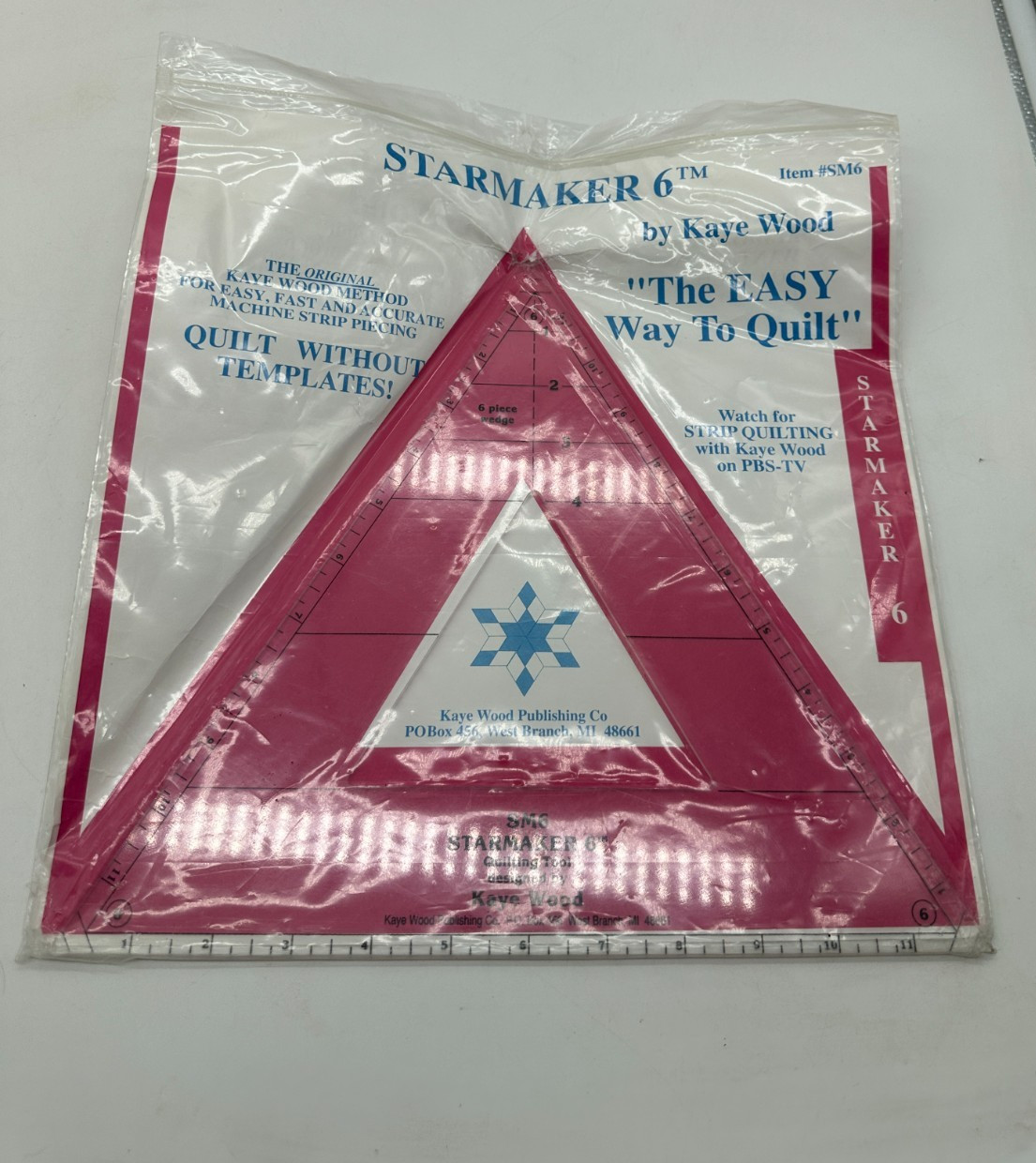 New Starmaker 6 Quilting Tool by Kaye Wood #SM6 Easy Way to Quilt  NIP