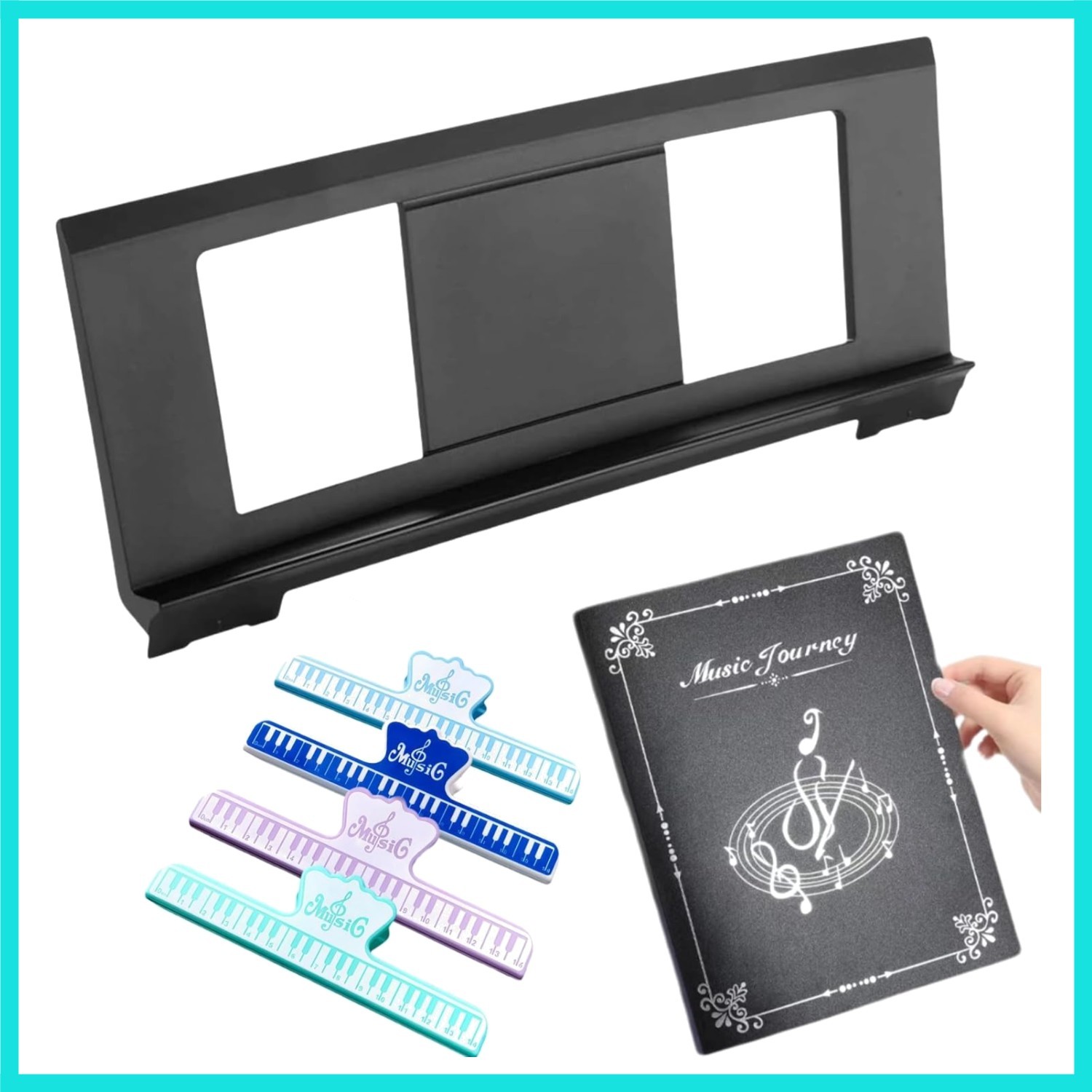 Music Stand for Sheet Music. Compatible with Yamaha PSR/YPT/KB/P/DGX Series K...