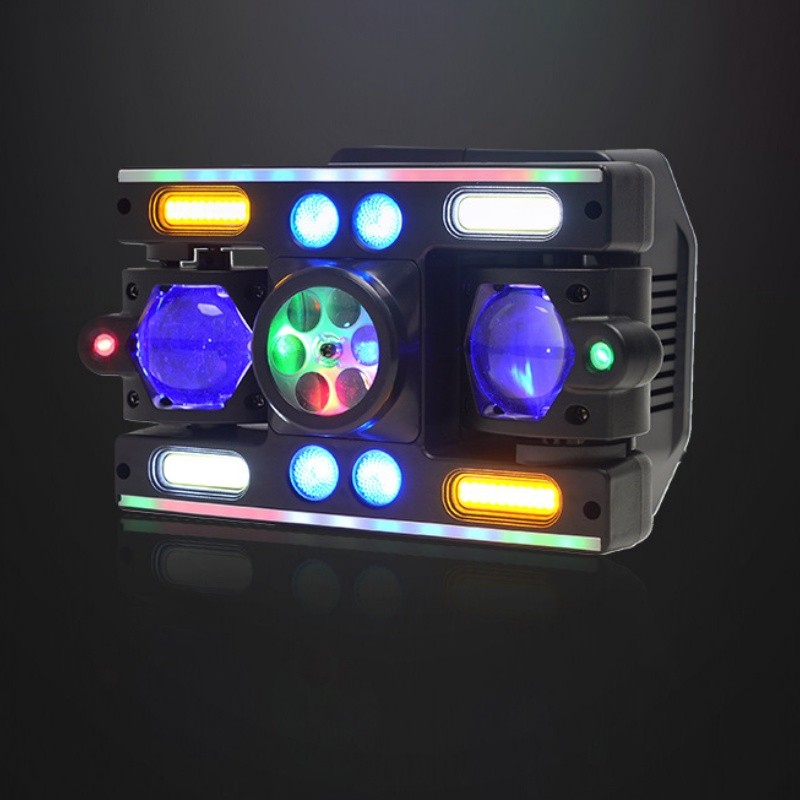 60W Spaceship 2-Arm Stage Light Beam Laser Pattern Wash Light Disco Club lamp