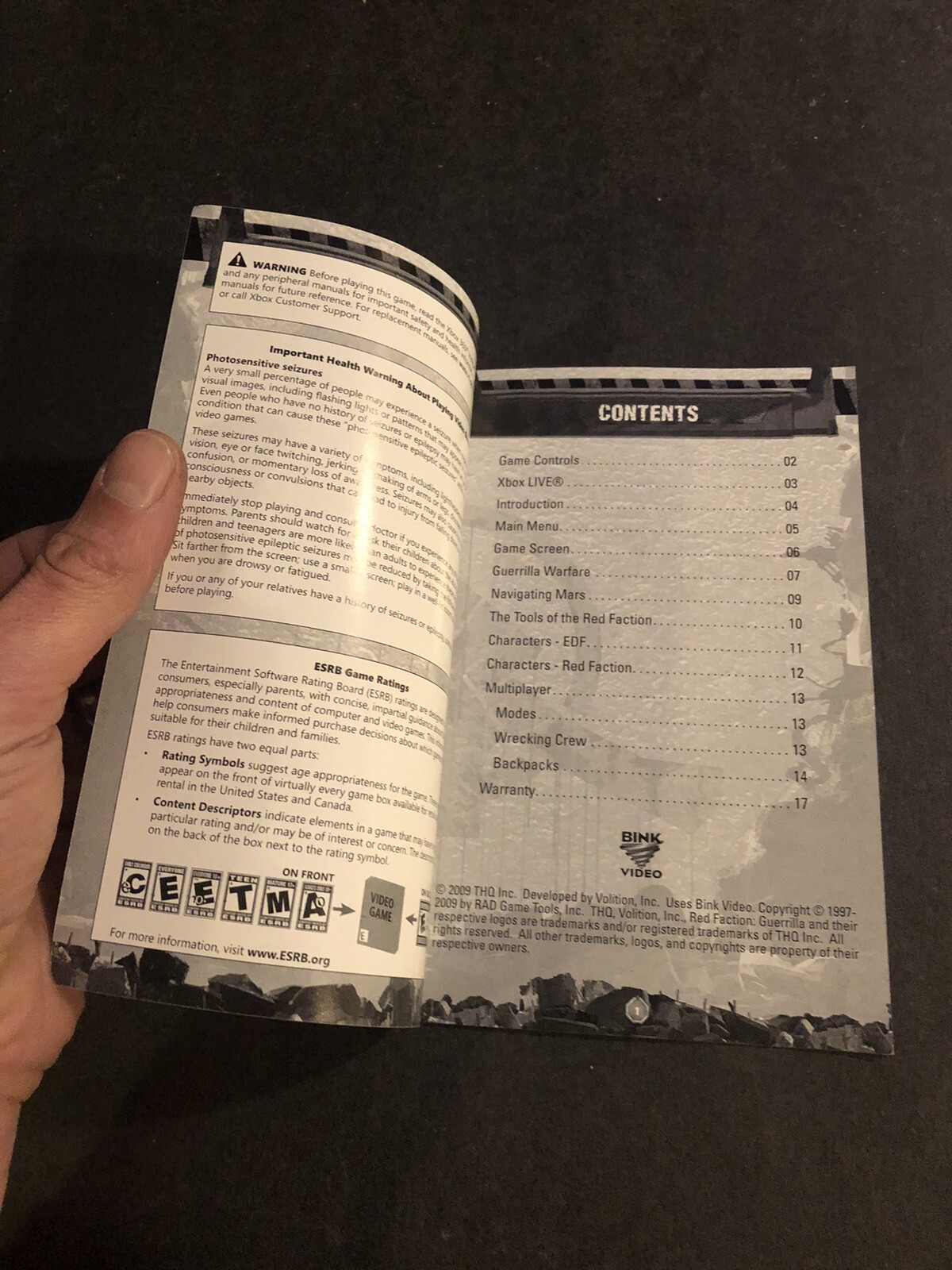 faction guerilla xbox 360 Manual Only