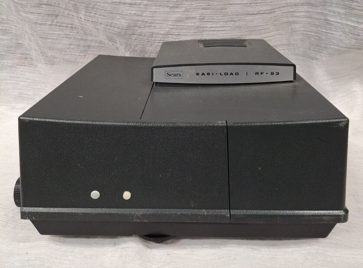 Vintage Sears Projector No. 9853 Powers On, Light & Fan Work Model No. 837.98530