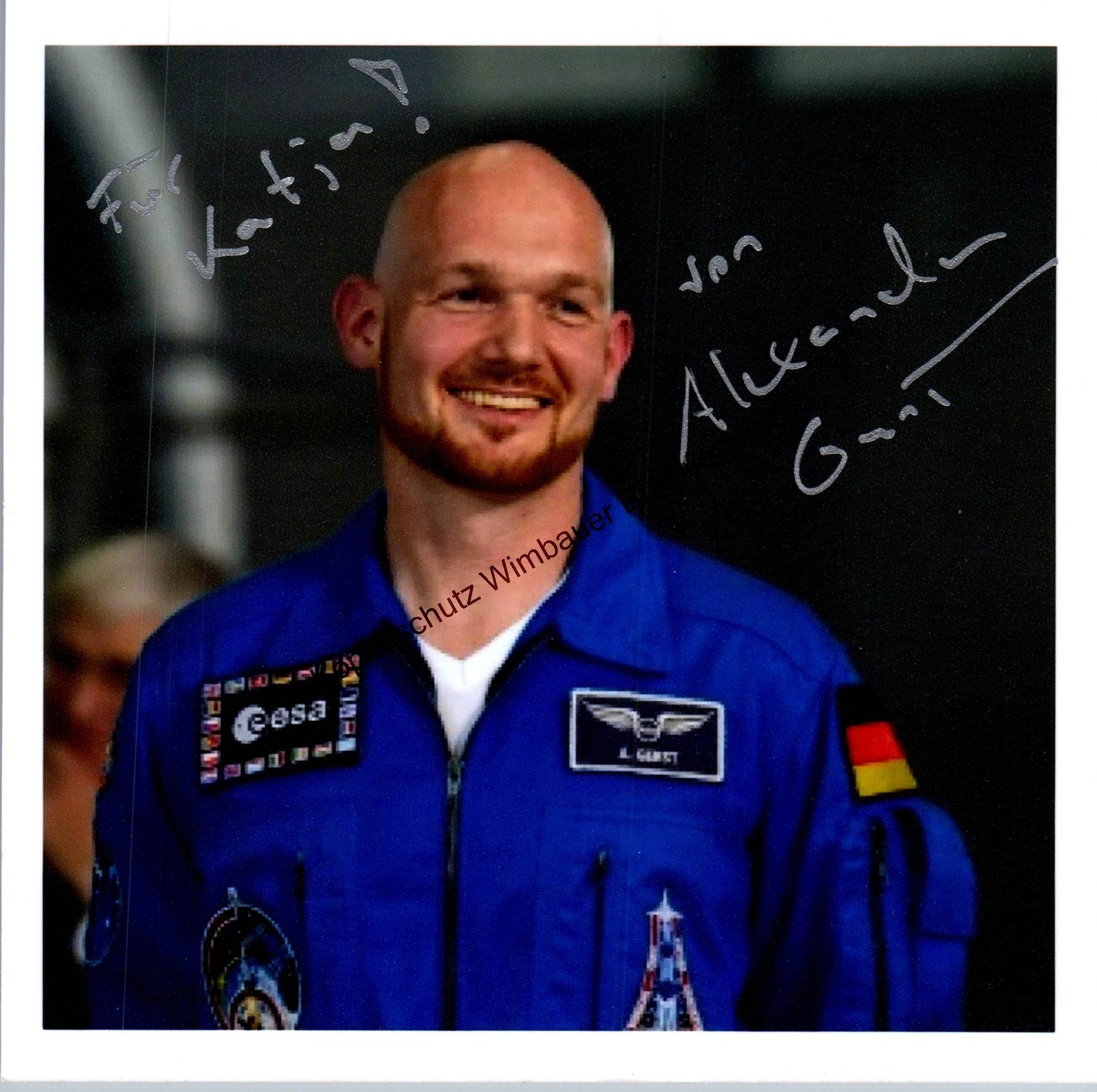 Original autograph Alexander Gerst astronaut /// autograph signed signe 325508