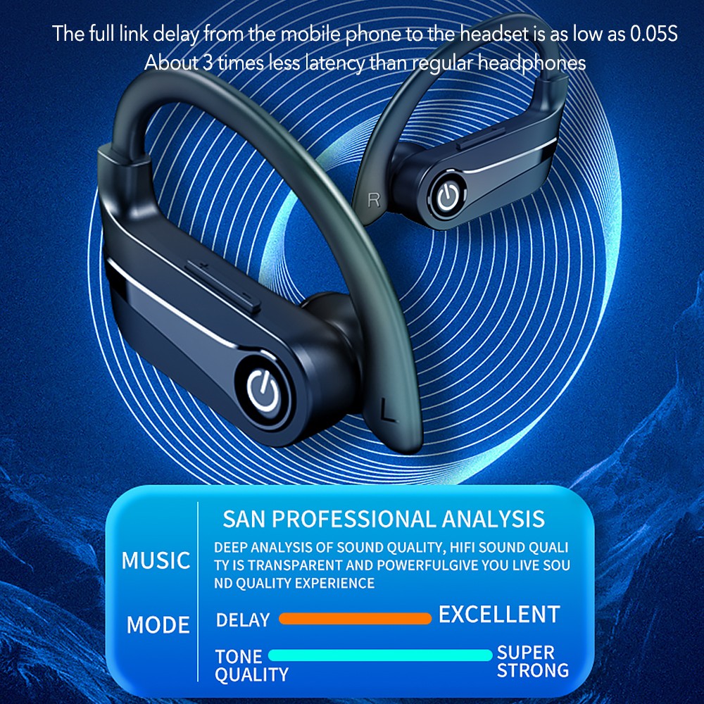 Mpow Wireless Bluetooth Headset TWS Earphones Earbud Stereo Headphone Waterproof