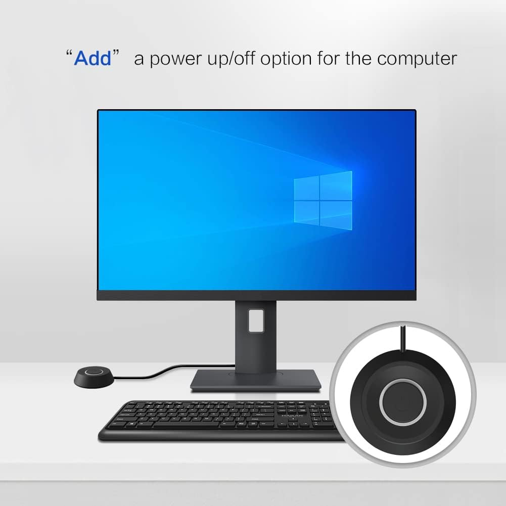 DKE PC Power Button Desktop PC Computer Case Power Switch on off HDD Push Comput