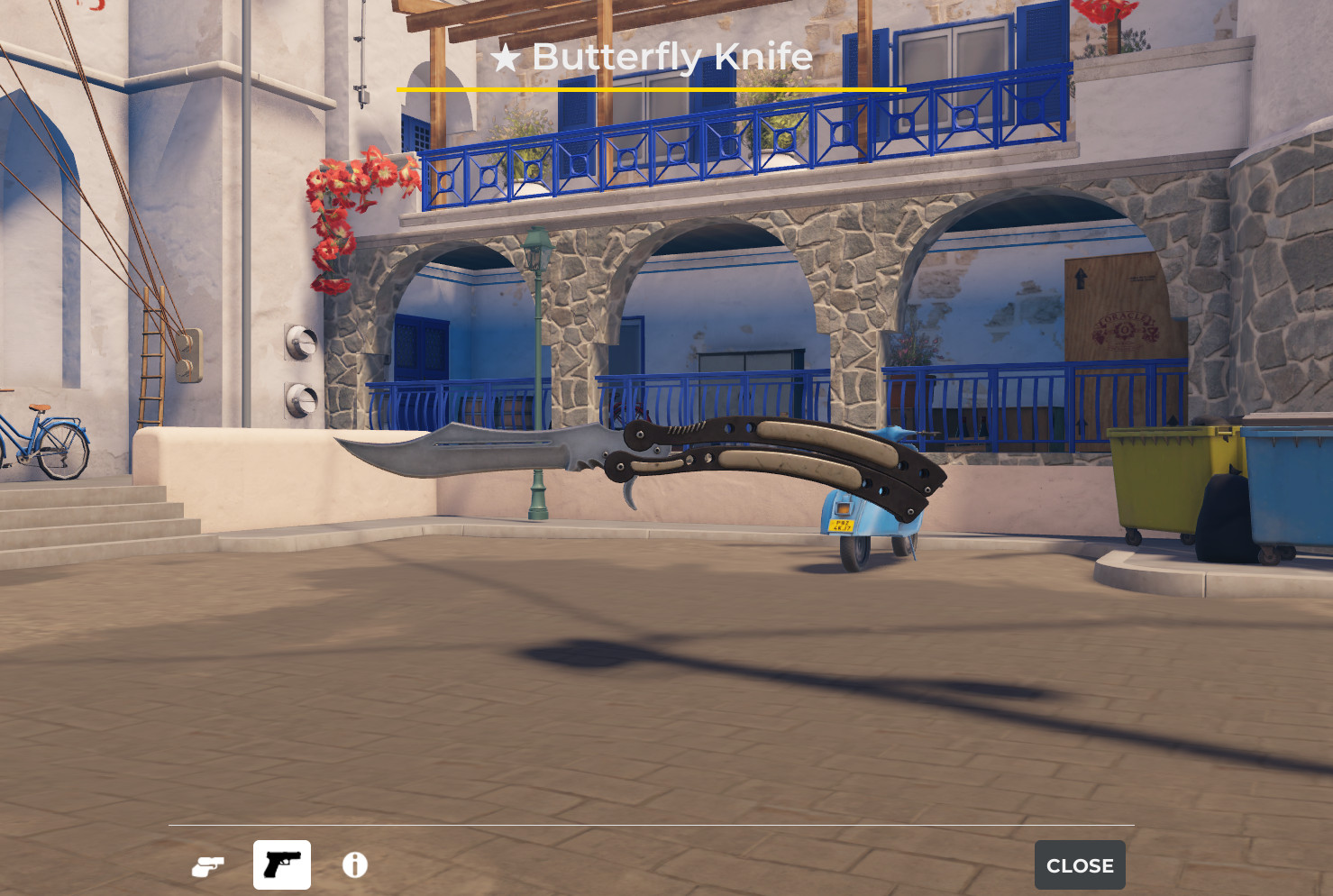 BLOXSTRIKE - Vanilla Butterfly Knife - MINT CONDITION - ROBLOX