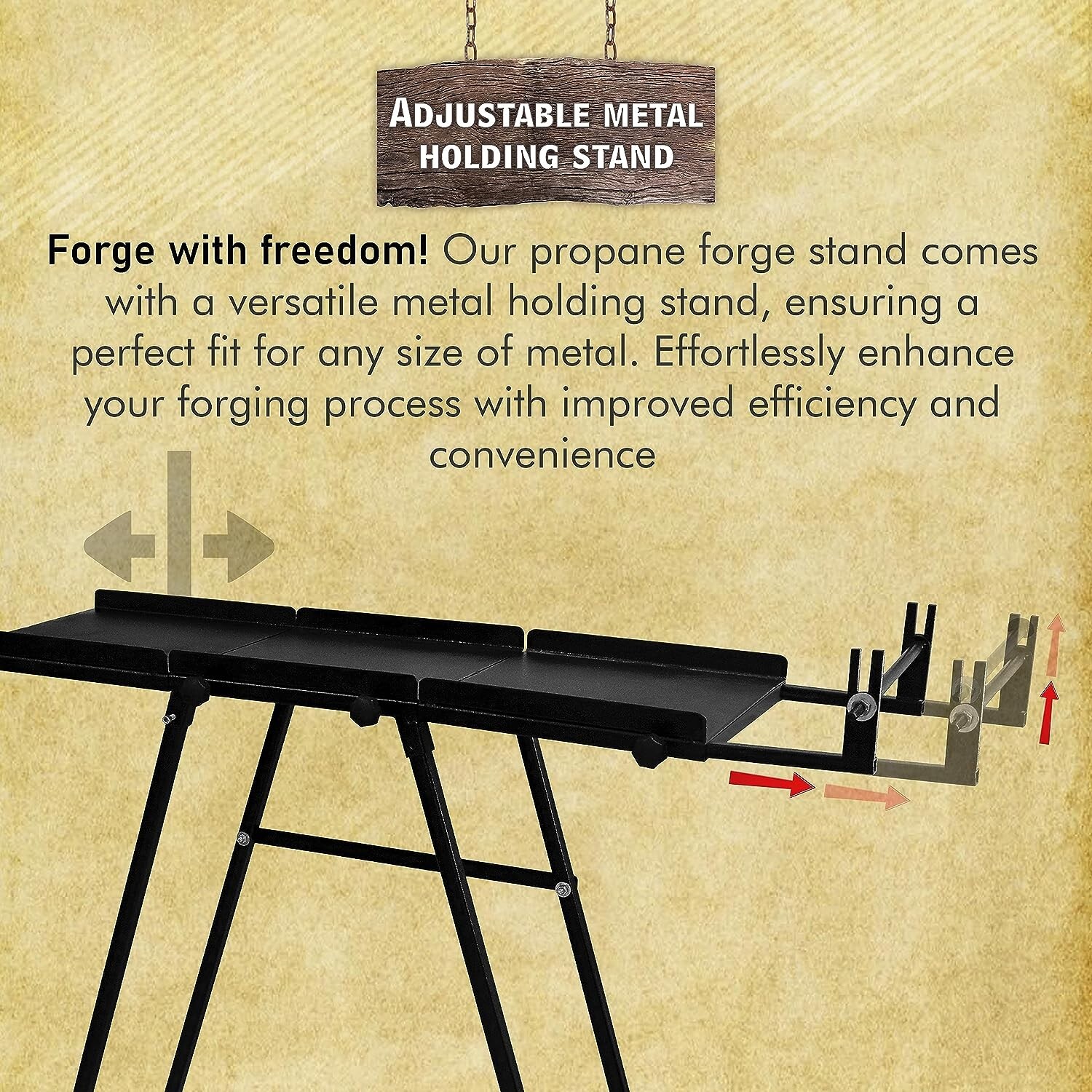 SIMOND STORE Forge Stand Compatible to All Single, Double, three burner Forge