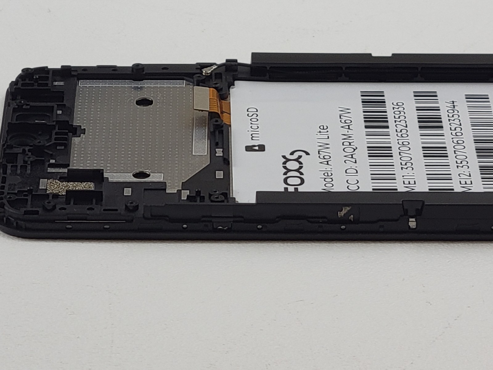 OEM LCD Display Touch Screen Digitizer Frame Assembly for FOXX / FOXXD A67W Lite