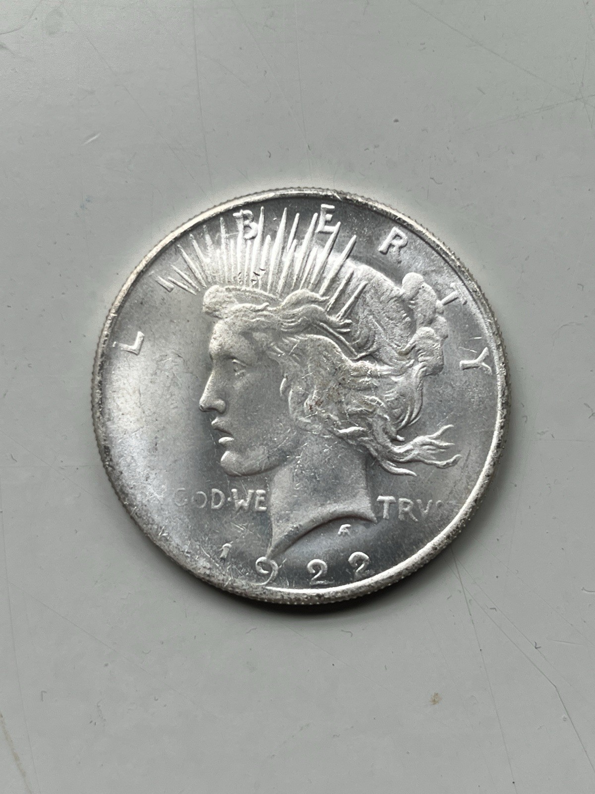 1922 Liberty Peace Dollar Two Headed Silver Plate Fantasy Coin