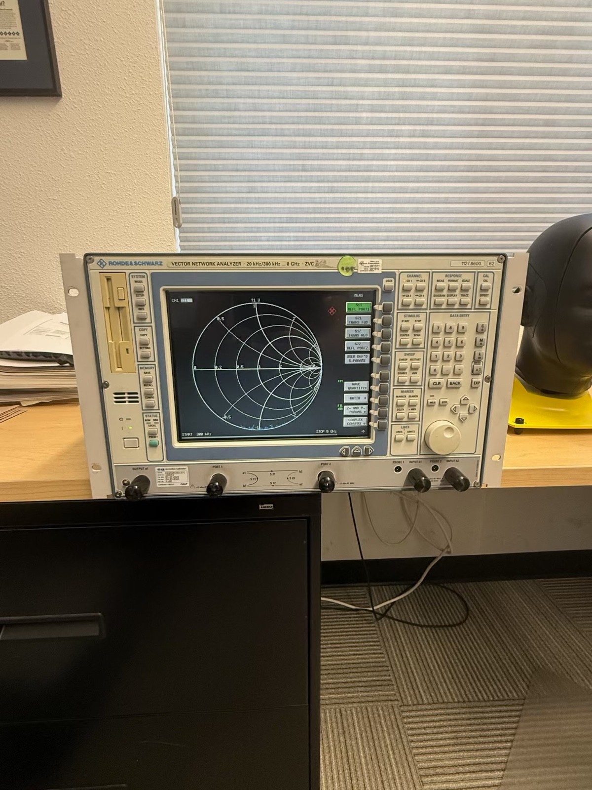 Rohde & Schwarz zvc vector network analyzer 20khz/300khz 8ghz -Fresh calibration
