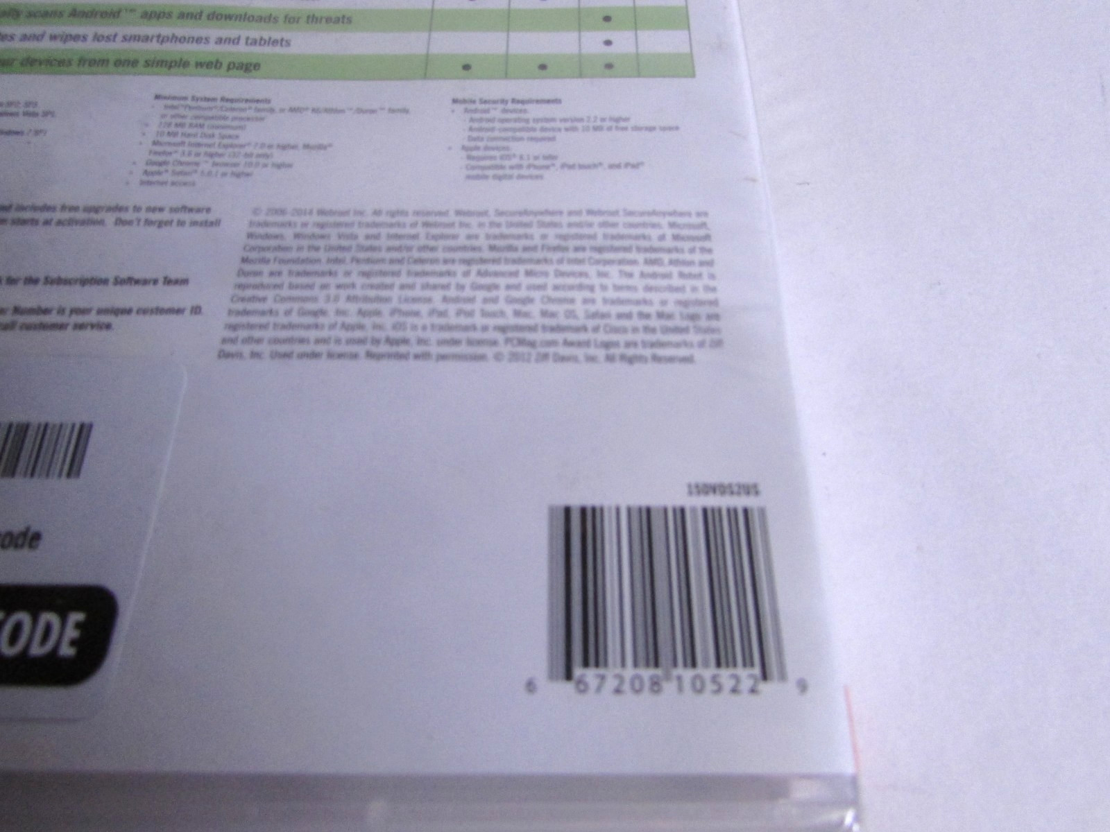 Webroot Secure Anywhere Internet Security 3 Devices for PC/MAC/Mobile NEW/SEALED