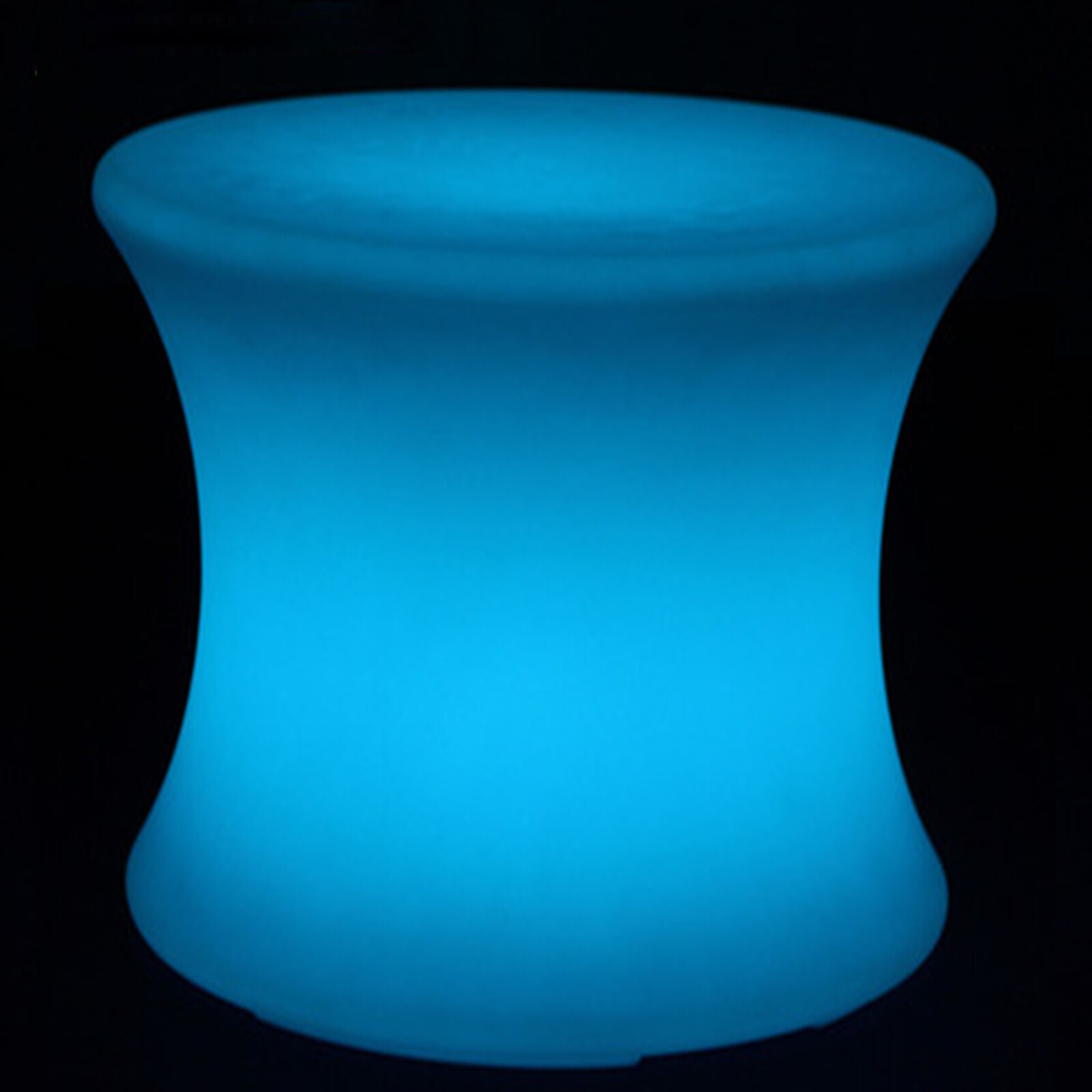 16.5" Rechargeable LED Color Changing Stool with Remote - Waterproof Design