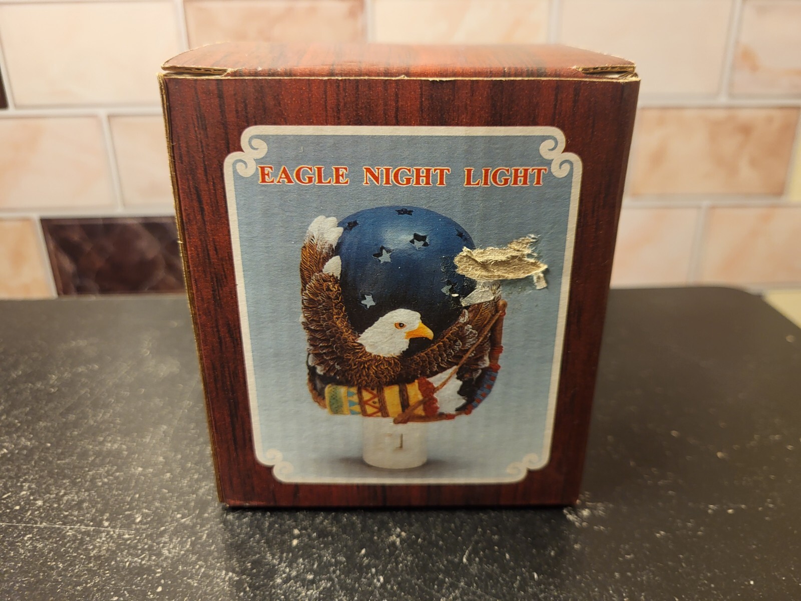 Vintage American Bald Eagle Night Light Brand New In Original Box Patriotic 80s