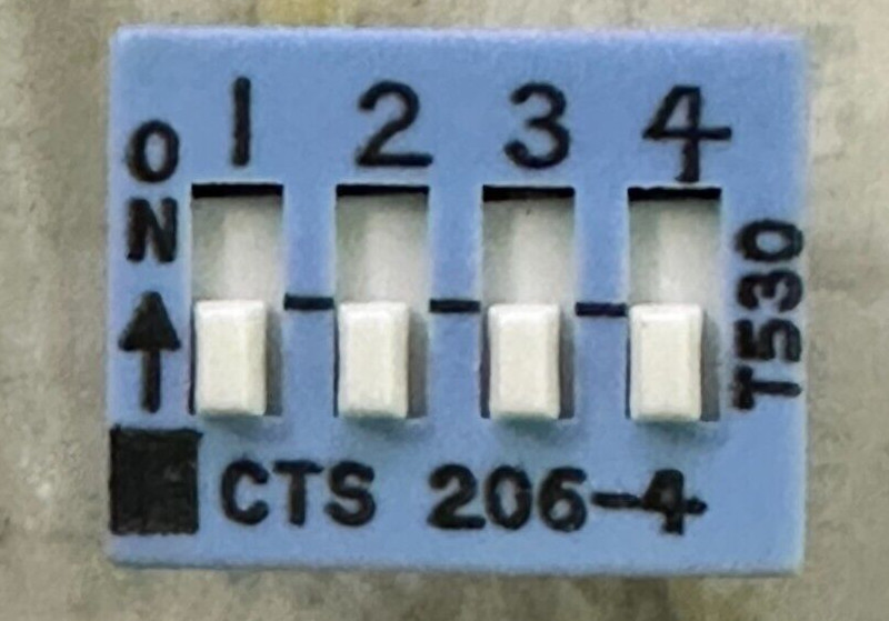 1PCS CTS  Electrocomponents 206-4 SWITCH SLIDE DIP SPST 50MA 24V