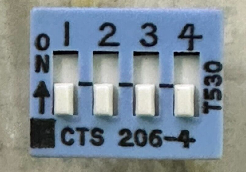1PCS CTS Electrocomponents 206-4 SWITCH SLIDE DIP SPST 50MA 24V