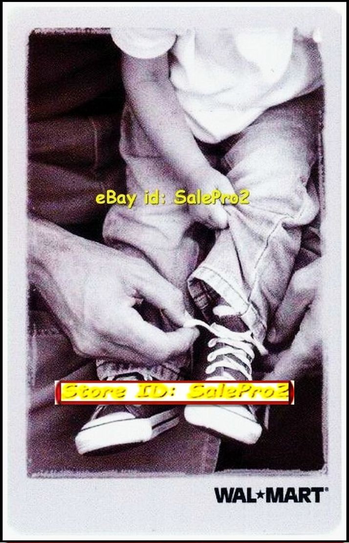 WALMART HOW TO TIE YOUR SHOES MY SON FATHER'S DAY COLLECTIBLE GIFT CARD