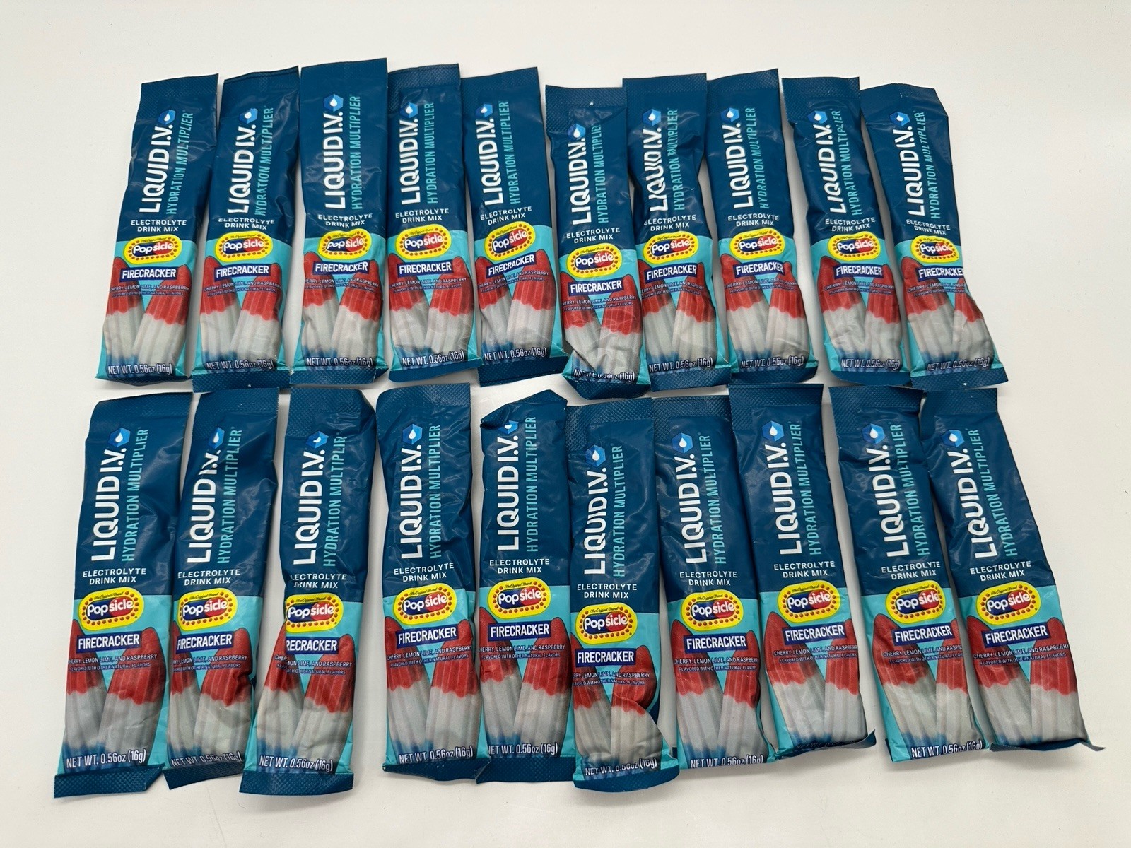 Liquid IV FIRECRACKER Hydration Multiplier Powdered Mix 20 packets exp 2/27