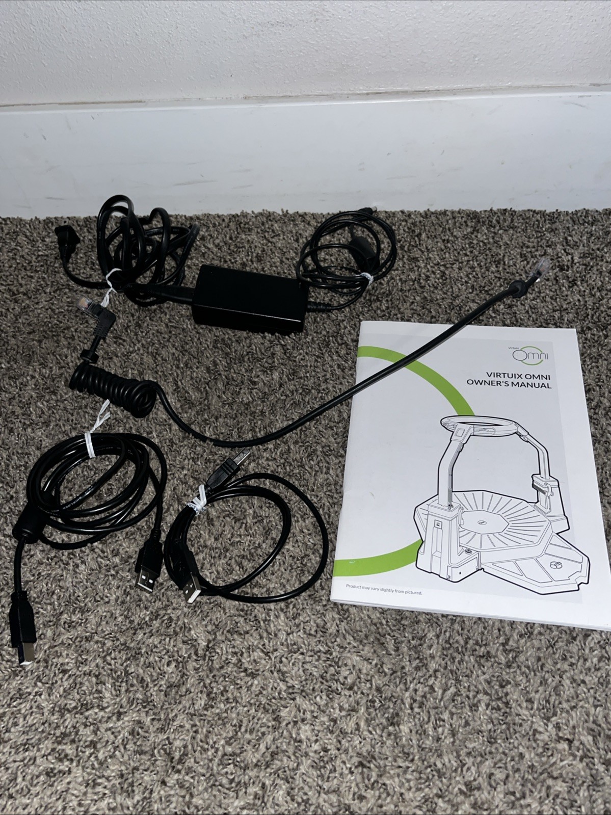 Virtuix Omni VR Kickstarter Treadmill Power Cord/cables and Manual