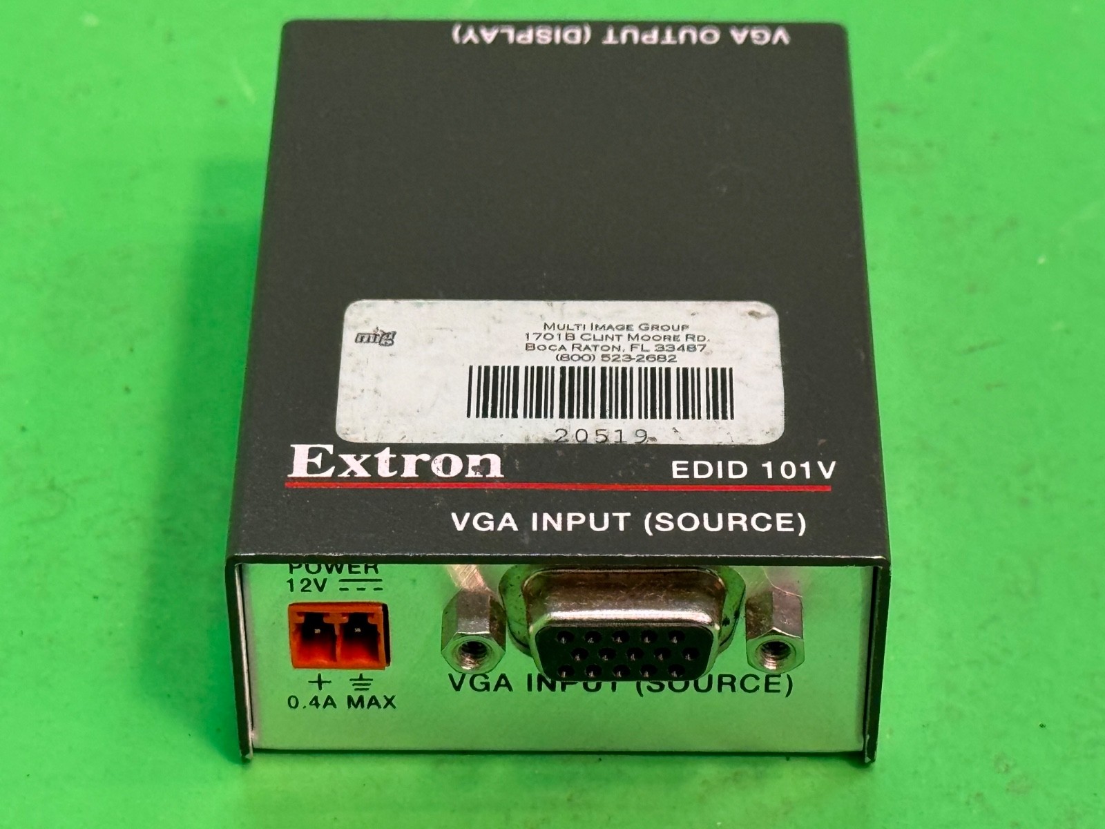 Extron EDID 101V  Emulator with Minder for VGA