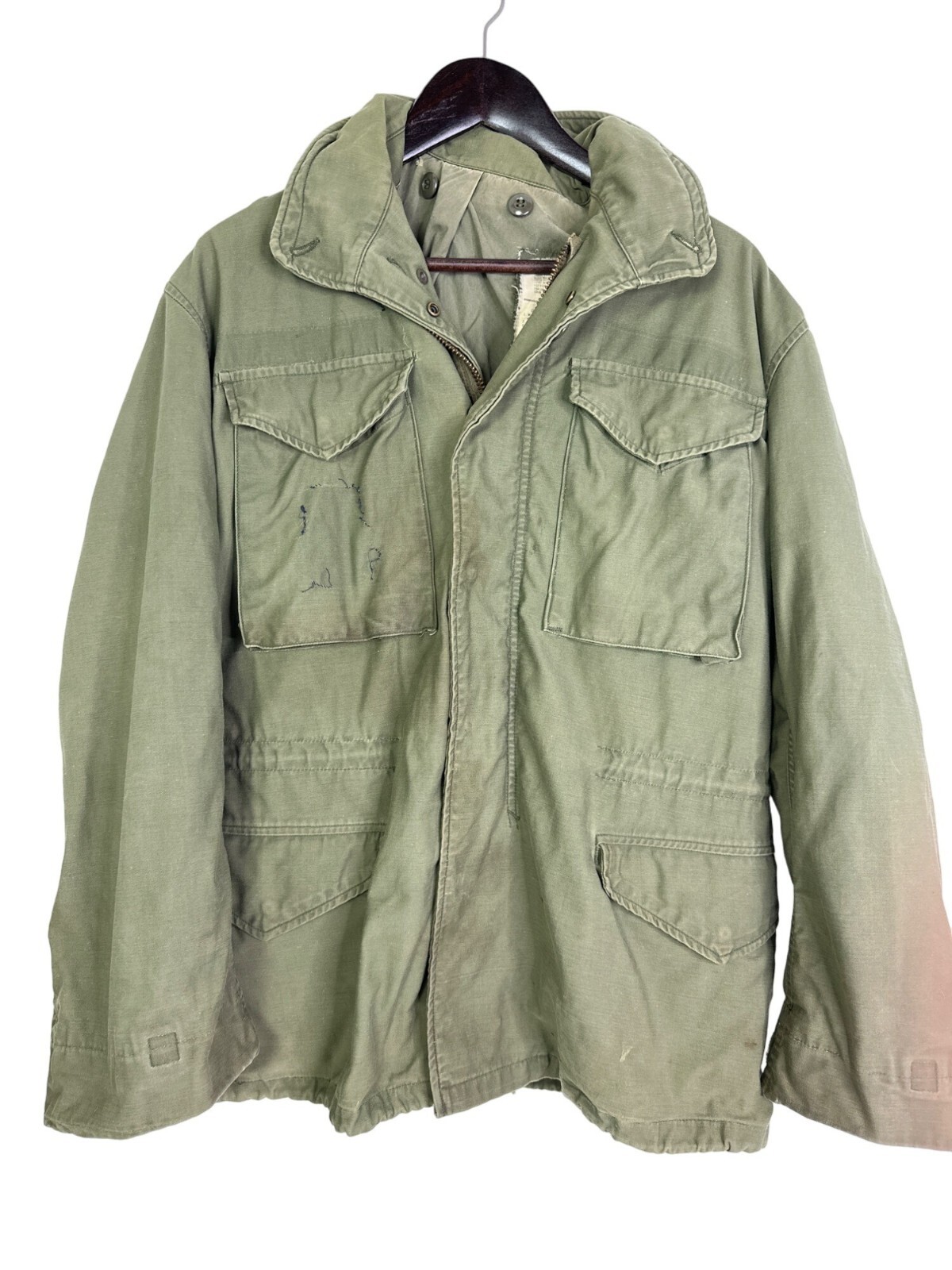 VTG USGI M-65 Coat Men's Field Cold Weather Sz Small Reg Stock NO: 8415-782-2936
