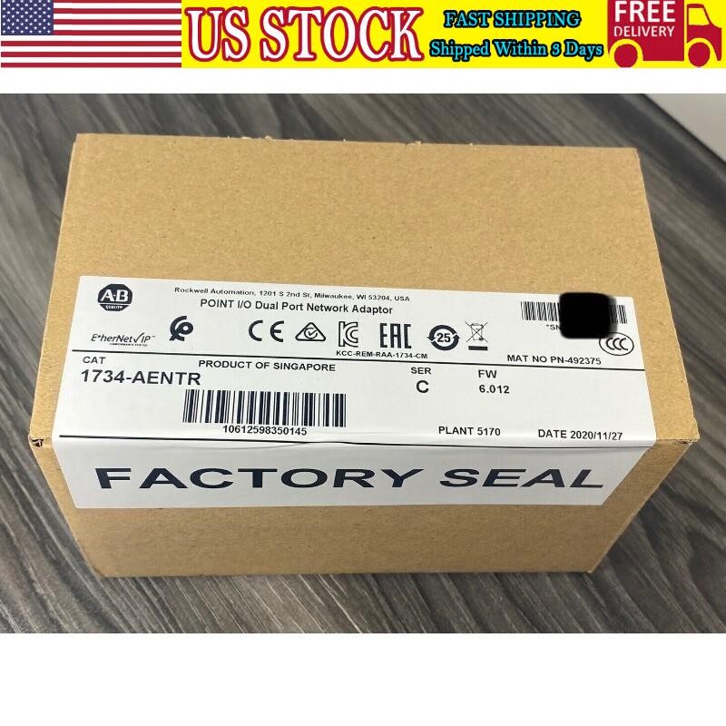NEW Sealed Allen Bradley 1734-AENTR POINT I/O Dual Port Adaptor -USA US Free Tax