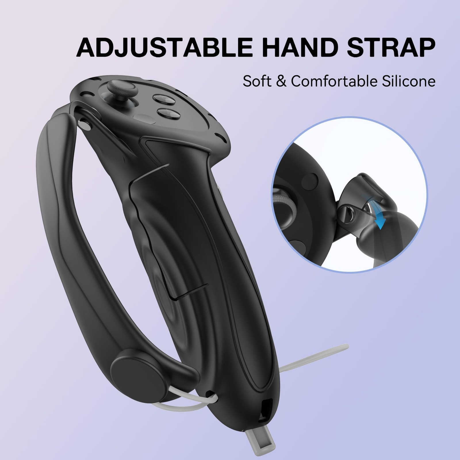 Extended Handle Controller Grips Cover for Quest 3S/Meta Quest 3 VR Accessori...