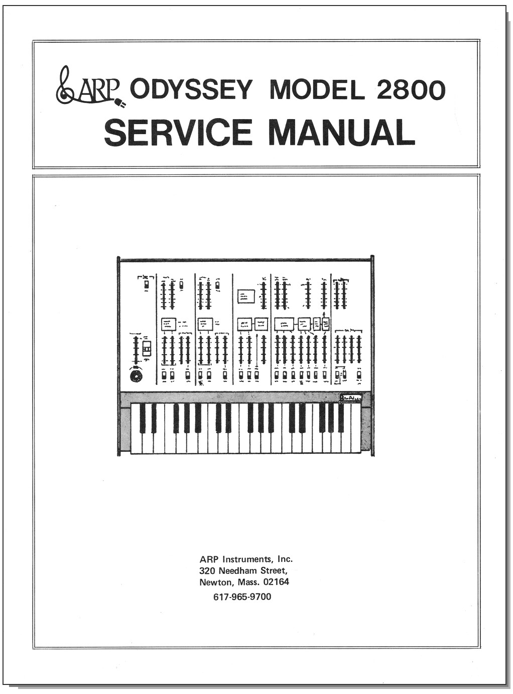 ARP ODYSSEY 2800 Service Manual Schematic Diagrams Schematic Schema 25p - PDF