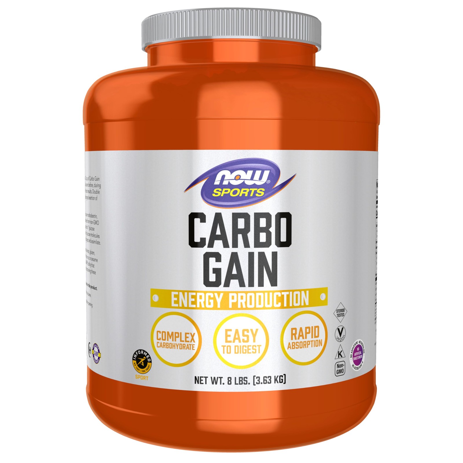 NOW Foods Sports Nutrition, Carbo Gain Powder Maltodextrin, Rapid Absorption,