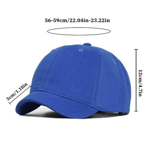 Men's Short Brim Baseball Cap Quick Dry Lightweight Breathable One Size Navy