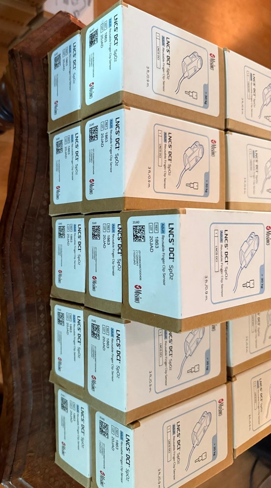 Masimo LNCS DCI Adult Reusable SpO2 Sensor - REF 1863 NEW Pulse Oximeter 3ft